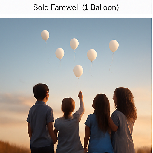 Ceremonial Skyset — 5 balloons